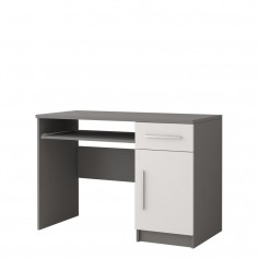 Schreibtisch OMEGA II 08, Breite: 110 cm, Farbe: GRAU/WEIß